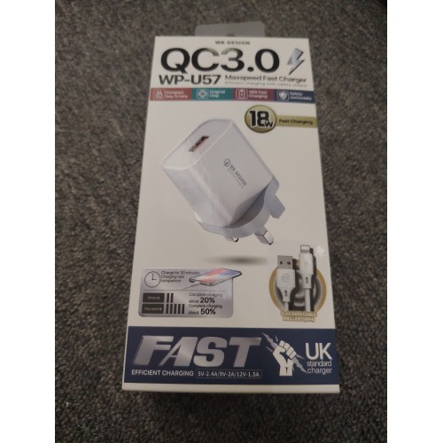 WK WP-U57 插头和苹果数据线18W