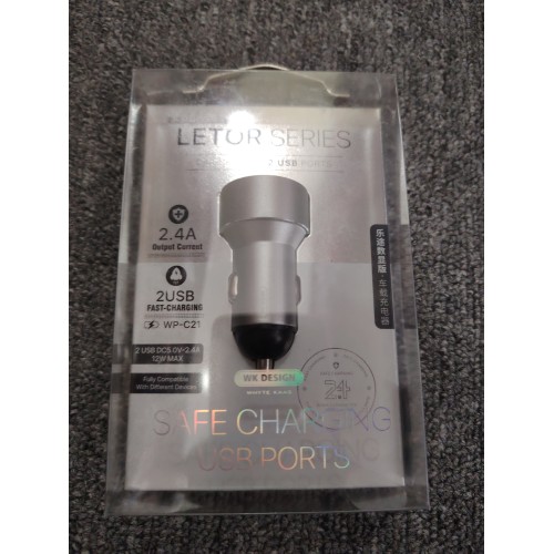 WK LETOR 2.4A 2座 车充