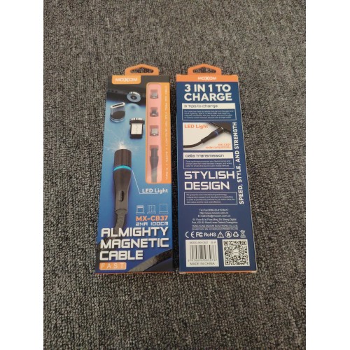 MOXOM MX-CB37 MAGNETIC 3和1 数据线