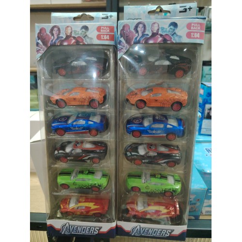 AVENGERS 6架迷你车 NO.DS880