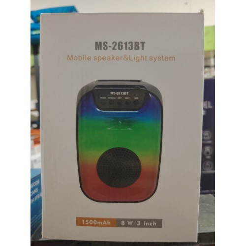 MOBILE SPEAKER & LIGHT SYSTEM MS-2613BT音响