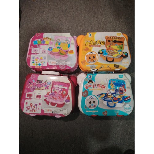 泽铭玩具小型手提厨房，诊所，工具箱