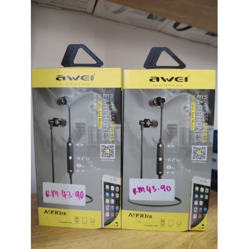 AWEI A990BL EARPHONE WIRELESS SPORT 耳机